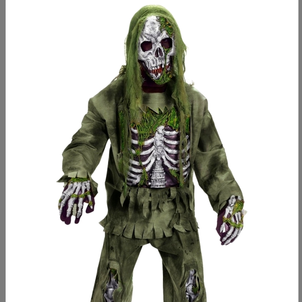 Kids Skeleton Zombie Costume